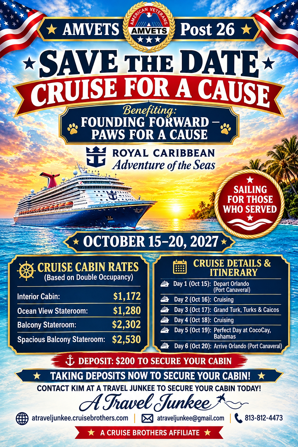 2027-1015  Post 26 Cruise for Paws For A Cause